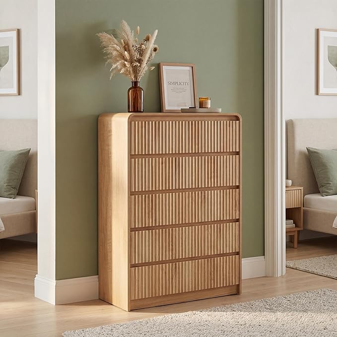 Rattan Dresser with Drawers