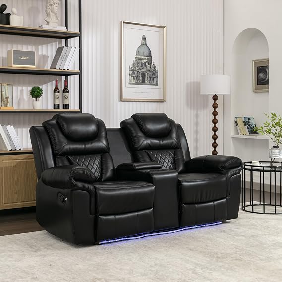 Wine Red Reclining Loveseat