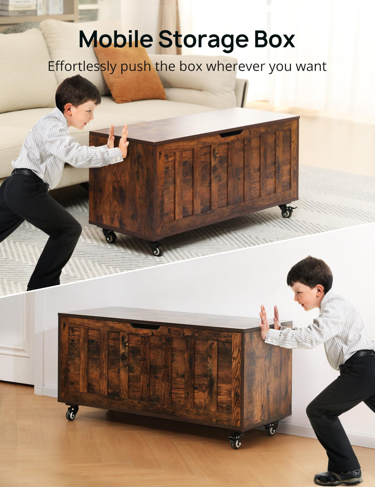 Rolling Storage Bench