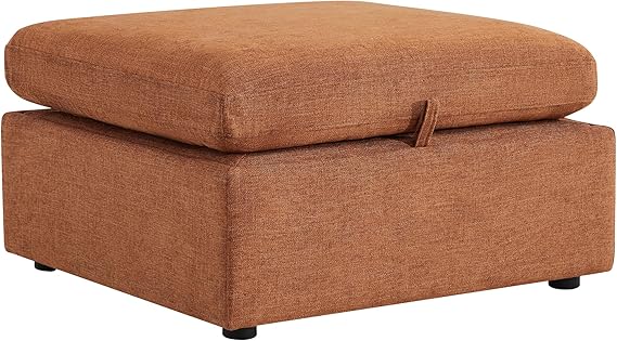 Upholstered Square Storage Ottoman