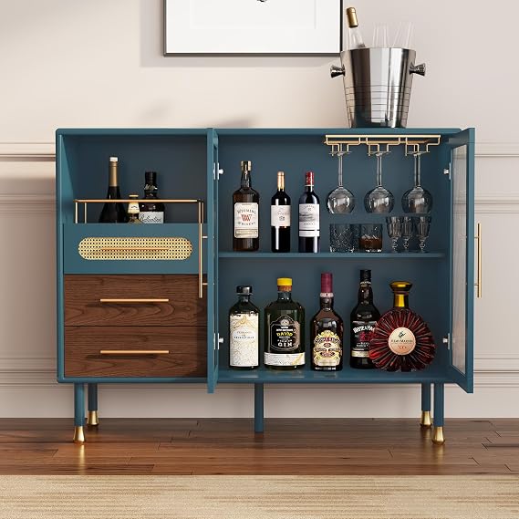 Bar Cabinet with Wine Rack