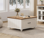 Farmhouse Lift Top Coffee Table with Storage