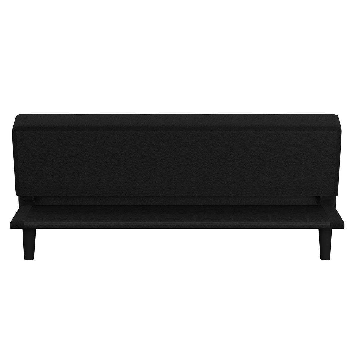 Serta Futon Twin Sofa Bed, Smaller, Black