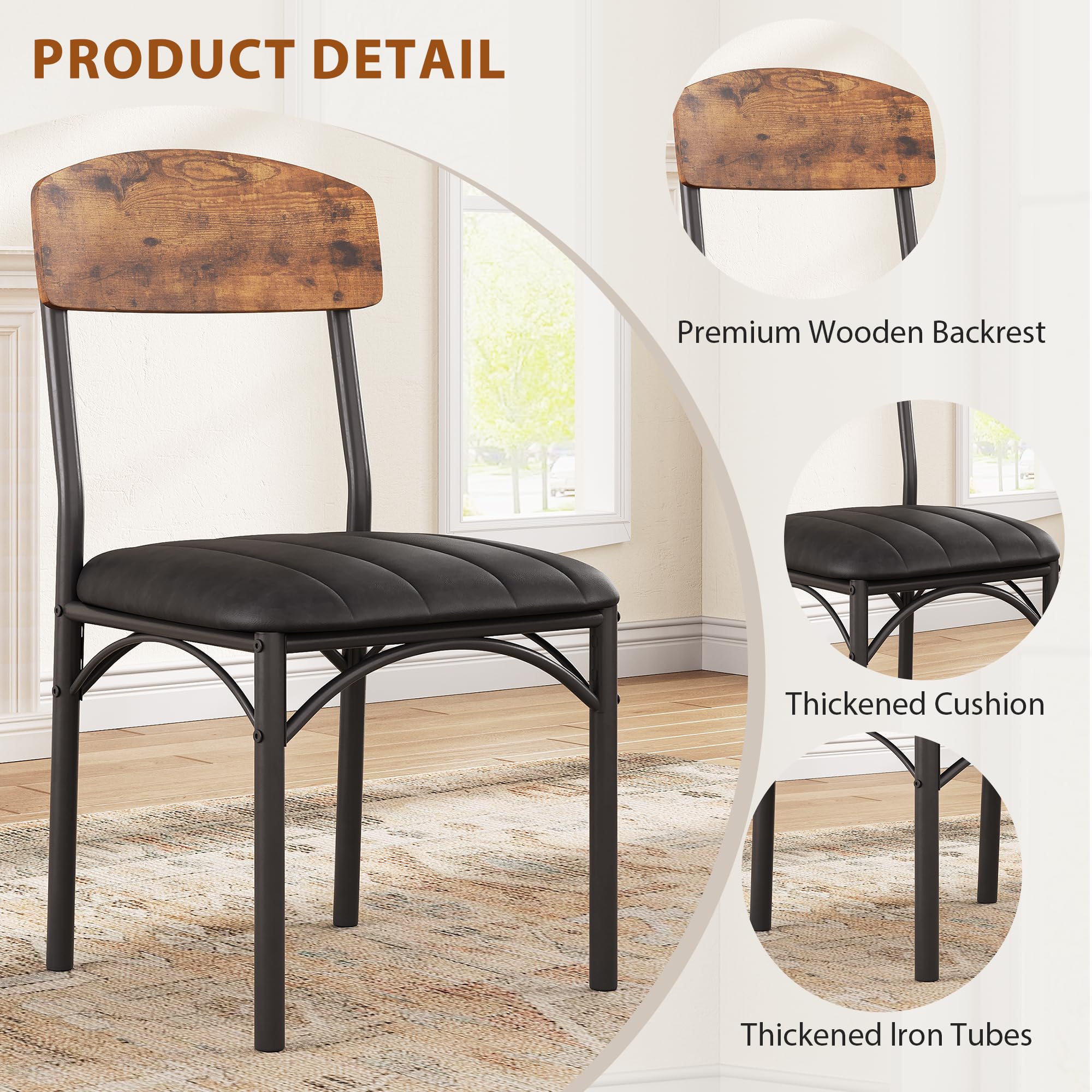 Upholstered Dining Chairs Set of 4