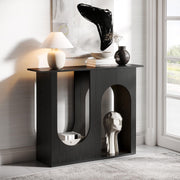 Arched Console Table, 39.4" Narrow Entryway Table