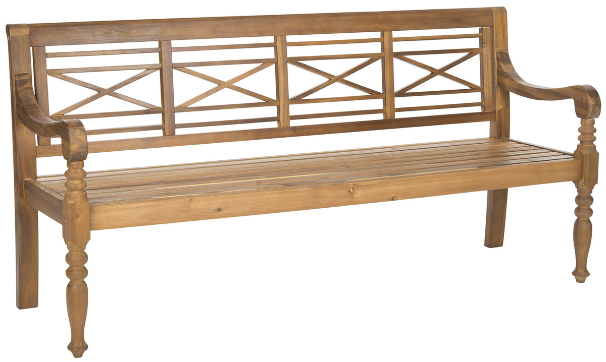 Acacia Wood Outdoor Bench