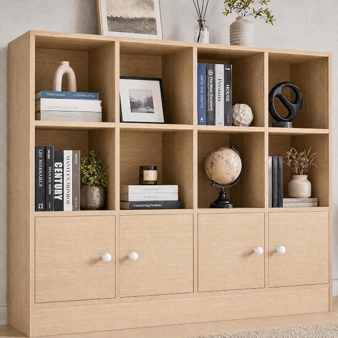 12-Cube Bookcase with Doors