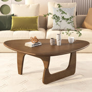 Walnut Triangle Coffee Table