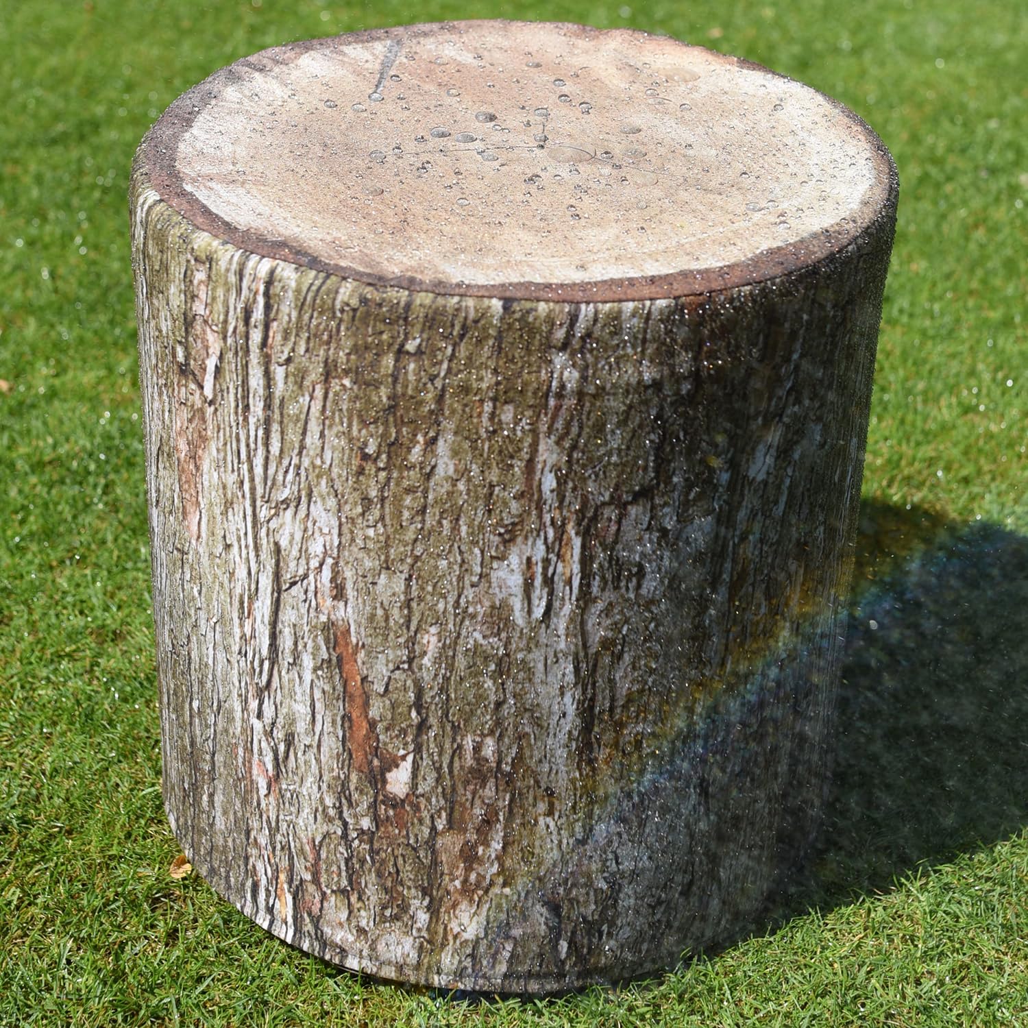Waterproof Round Pouf Ottoman with Removable Cover