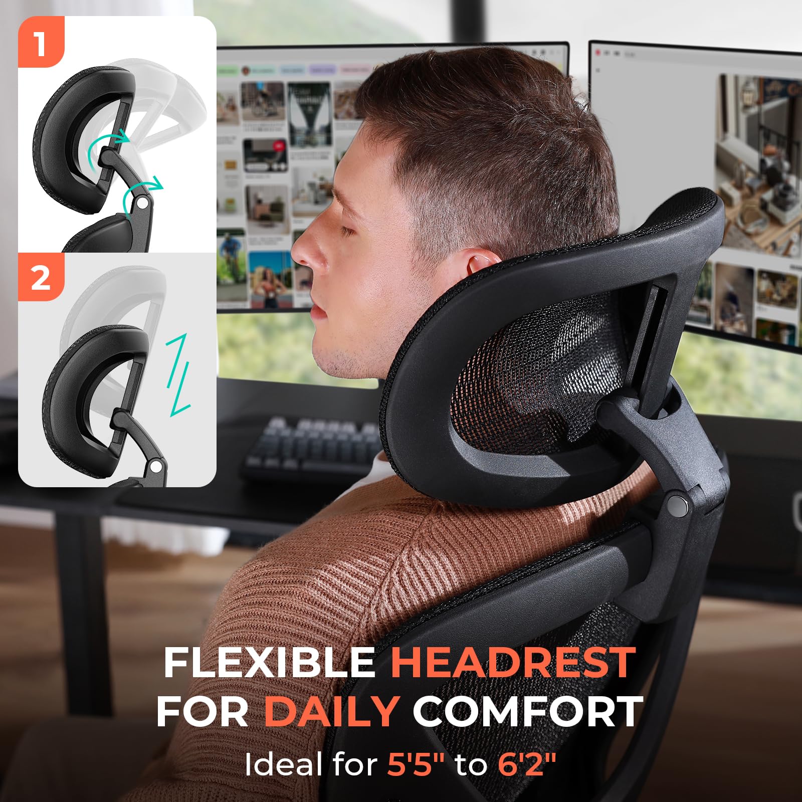 Ergonomic High-Back Mesh Office Chair