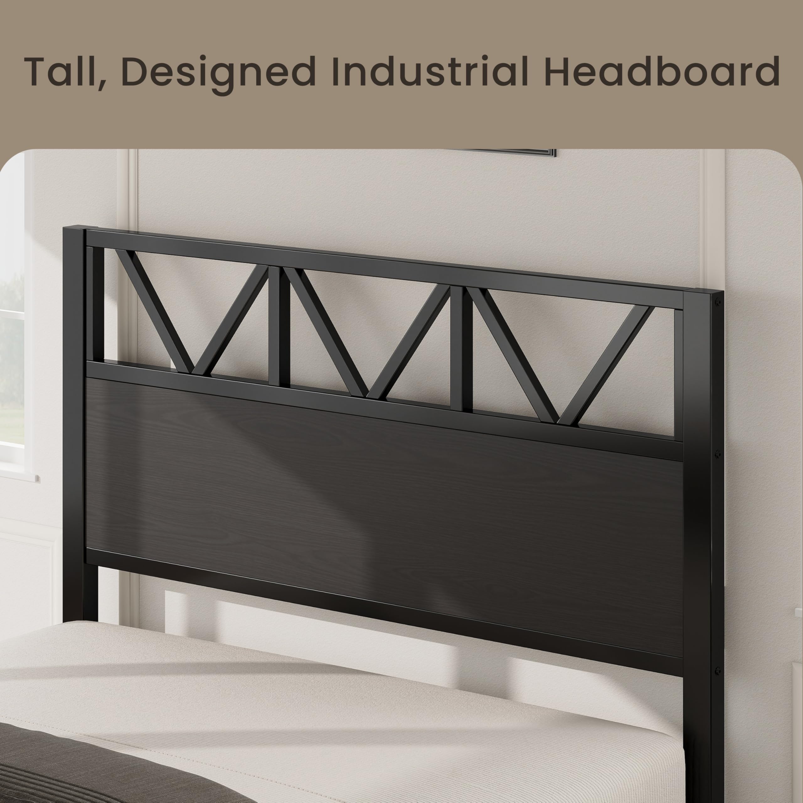 Twin Bed Frame with Storage Drawers, RGB Lighting & Charging Station