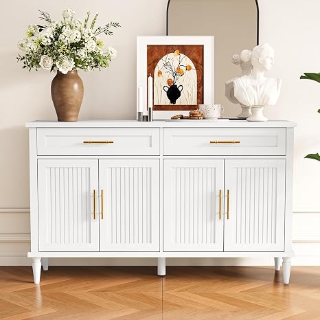 57-Inch Buffet Cabinet with 2 Drawers & 4 Doors
