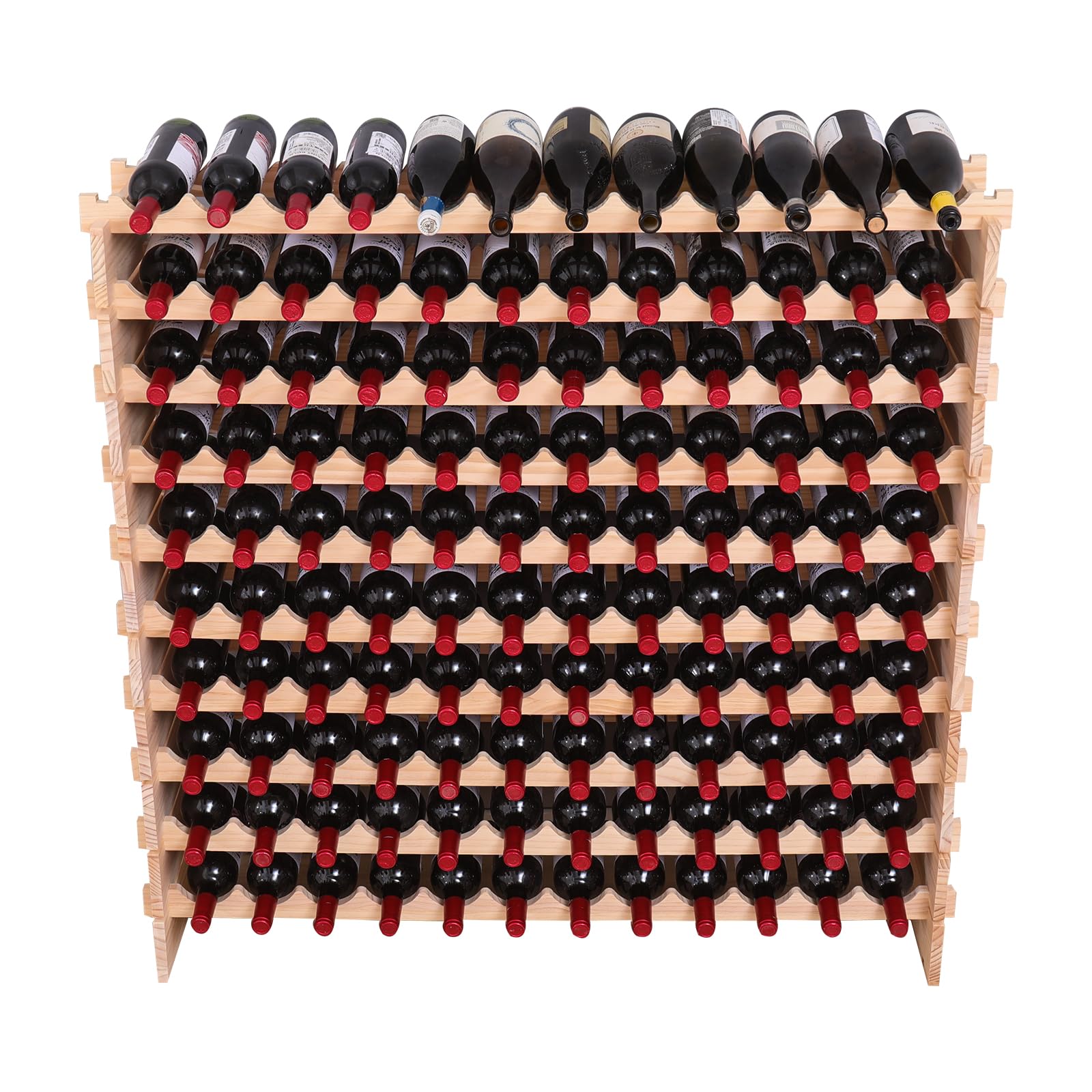 Wood Stackable Modular Wine Rack