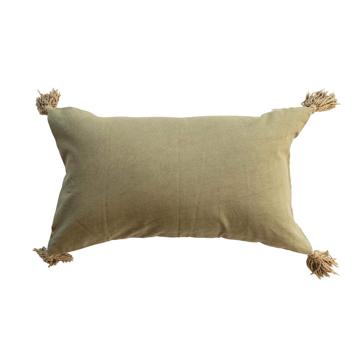 Tiger Lumbar Pillow with Tassels