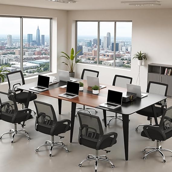 8FT Conference Table with Cable Grommets