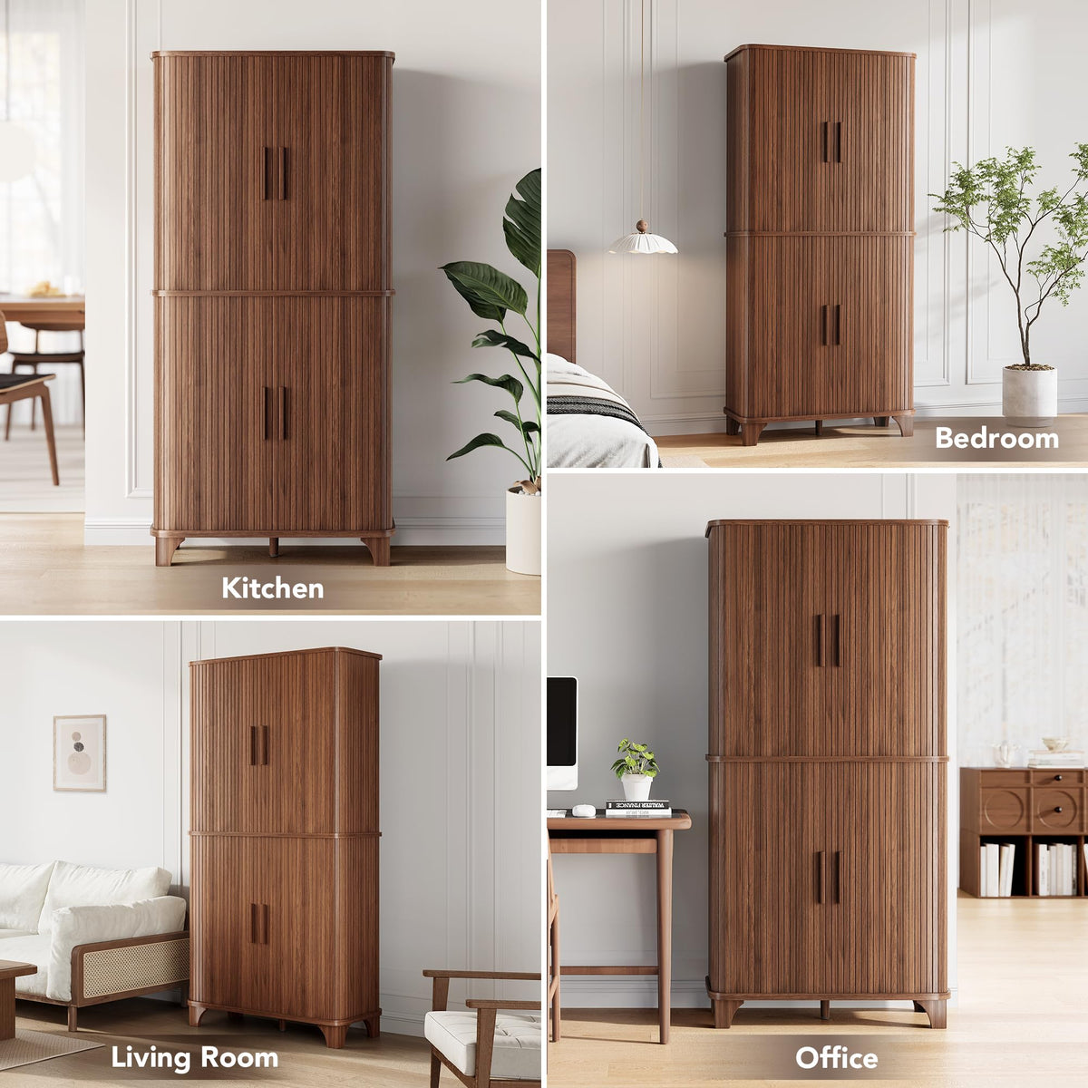 Sliding Door Pantry Cabinet