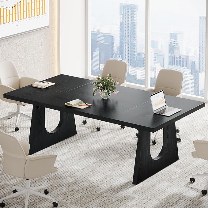 Large Rectangular Conference Table for 6-8 People