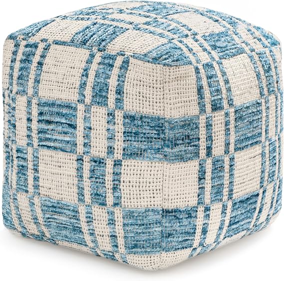 Square Pouf Ottoman Footrest