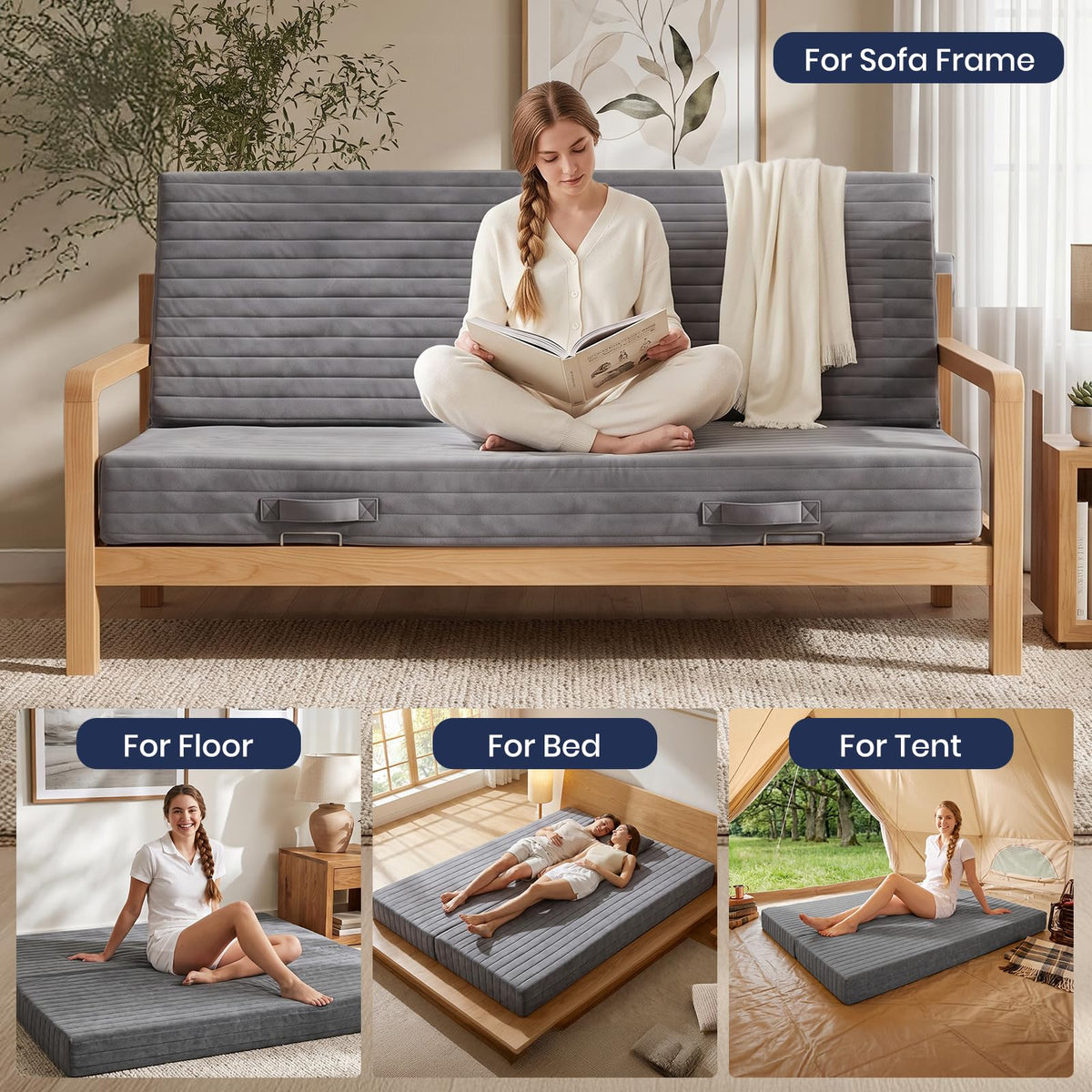 Full Velvet Futon Mattress