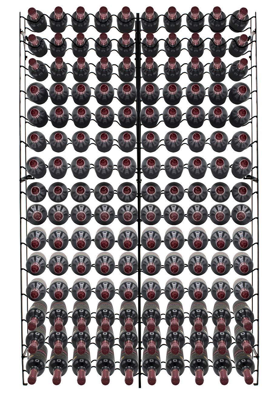 15-Tier Freestanding Wine Rack – 150 Bottle Capacity