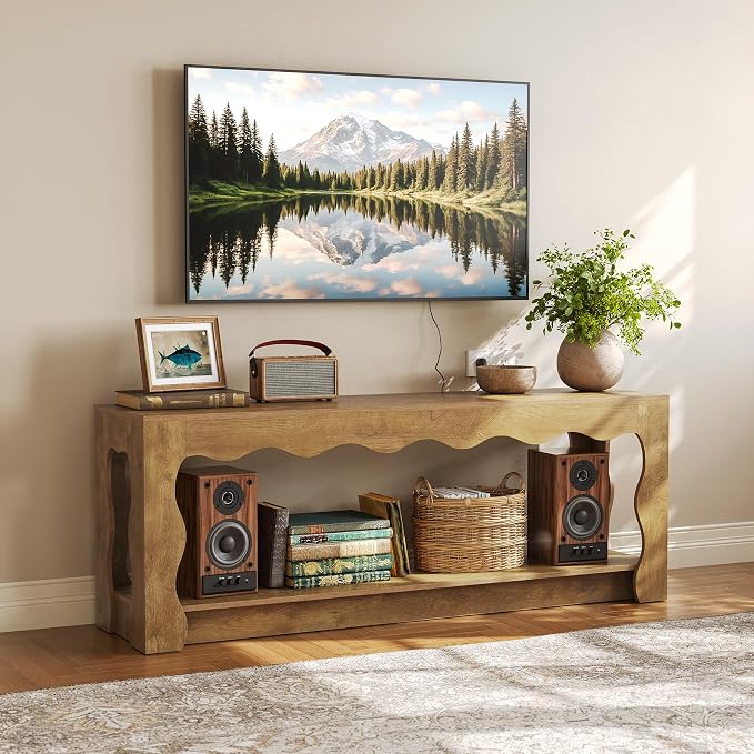 Rustic TV Stand with Storage