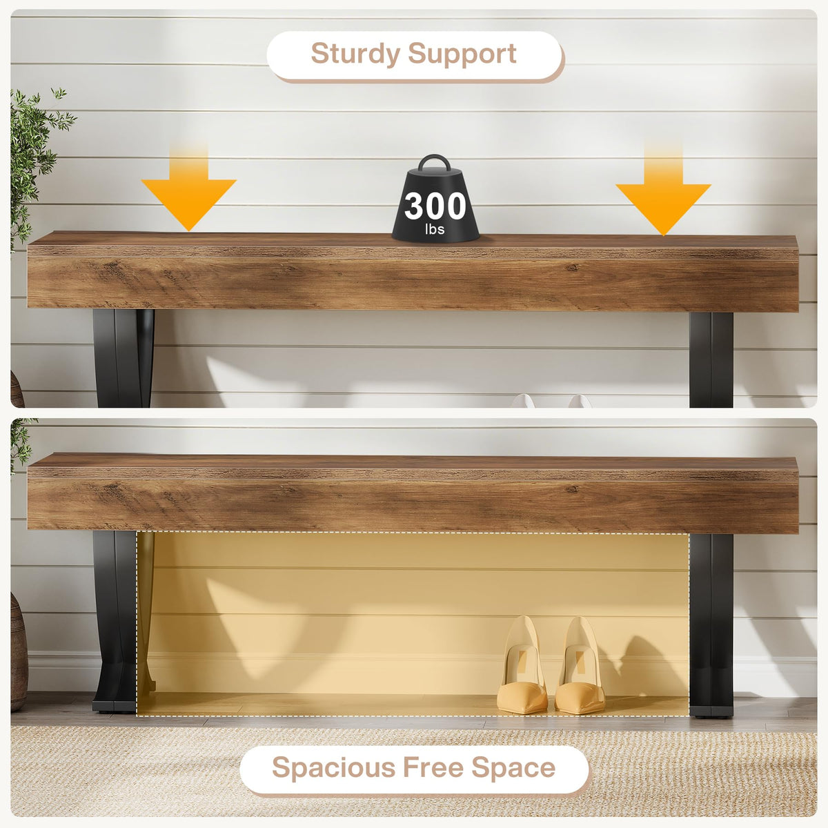 Industrial Entryway Bench