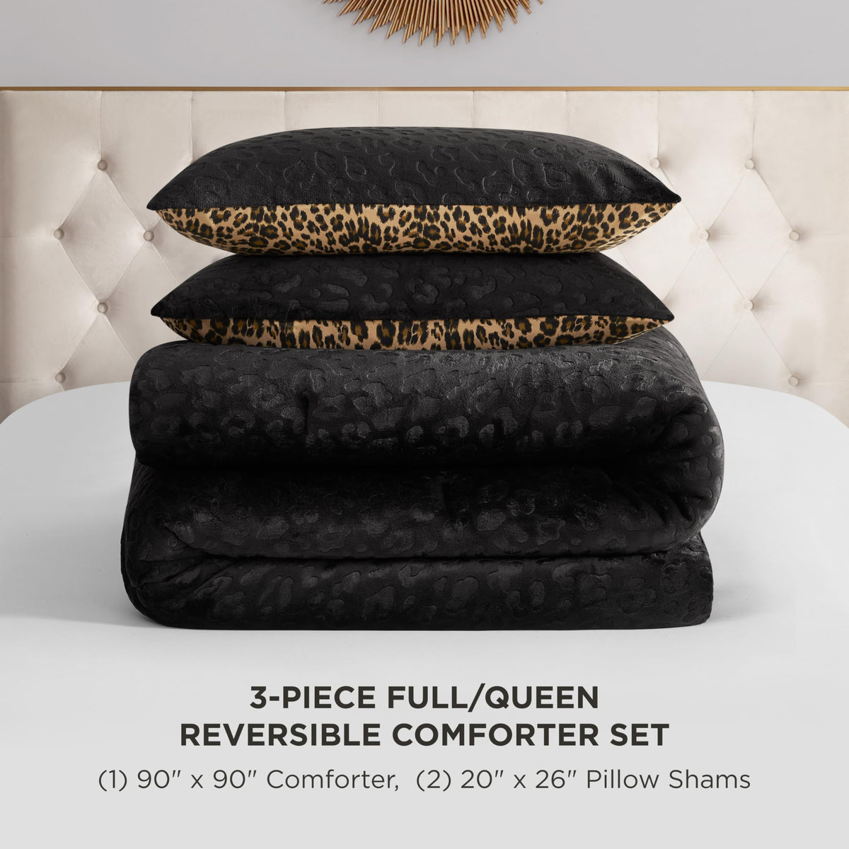 Leopard Reversible Comforter Set