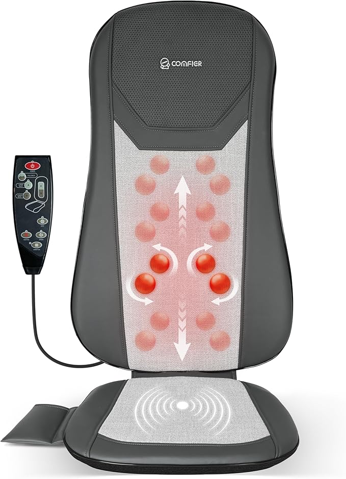 Shiatsu Back Massager Seat Cushion with Heat