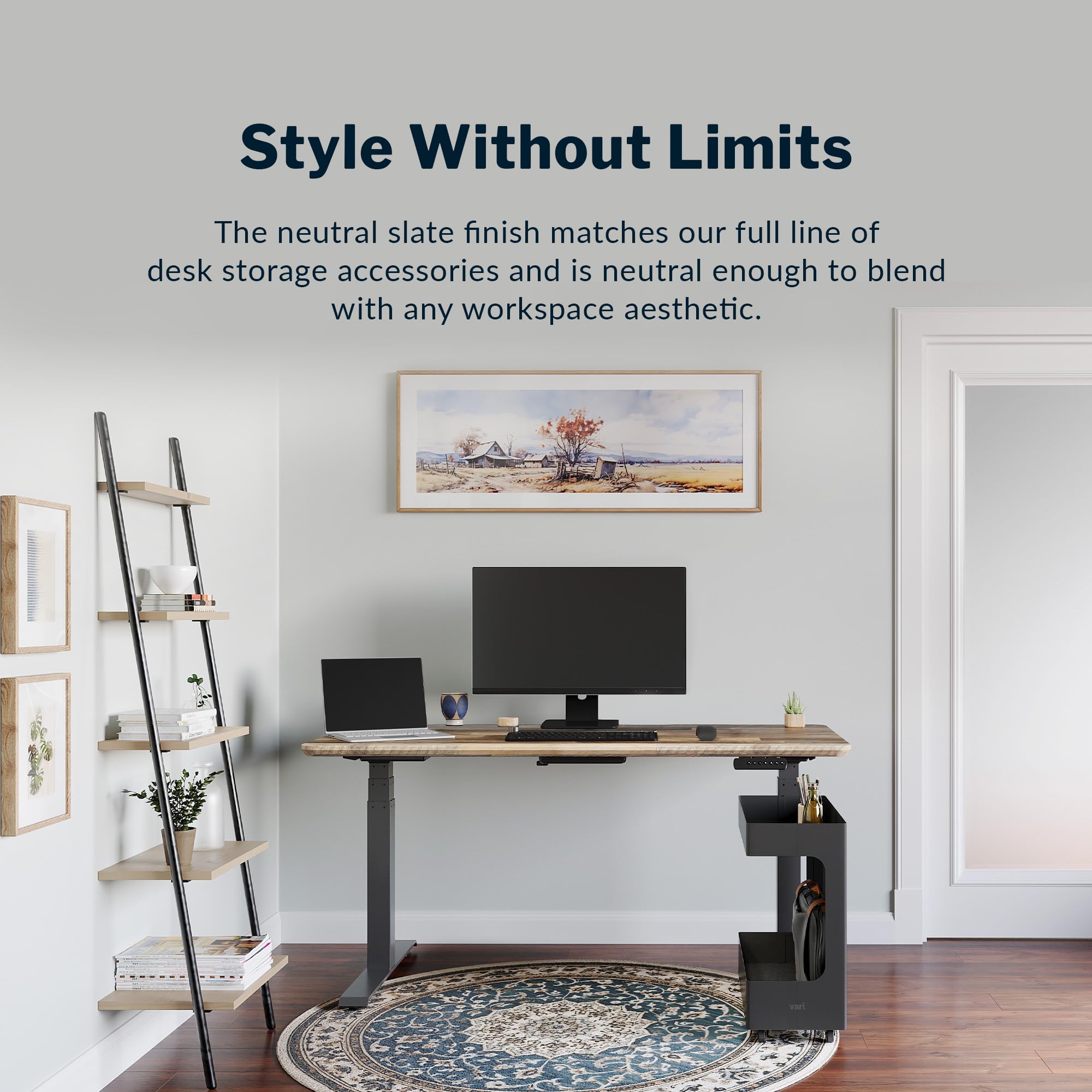 Mobile Slim Under-Desk Cubby