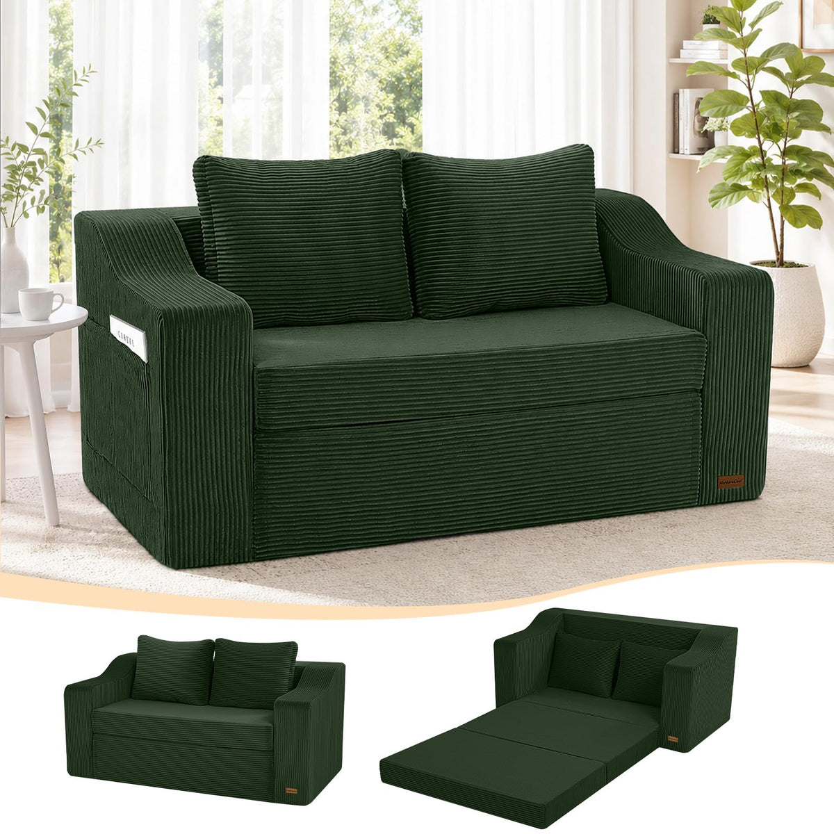 Corduroy Loveseat Sofa Bed