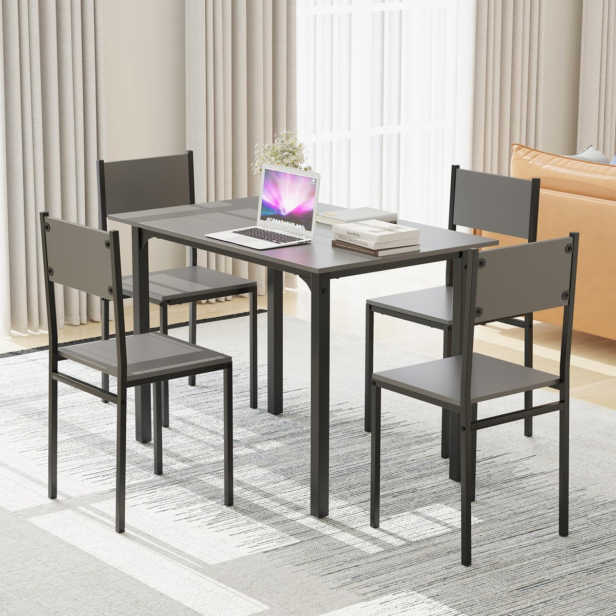 5-Piece Dining Table Set for Four