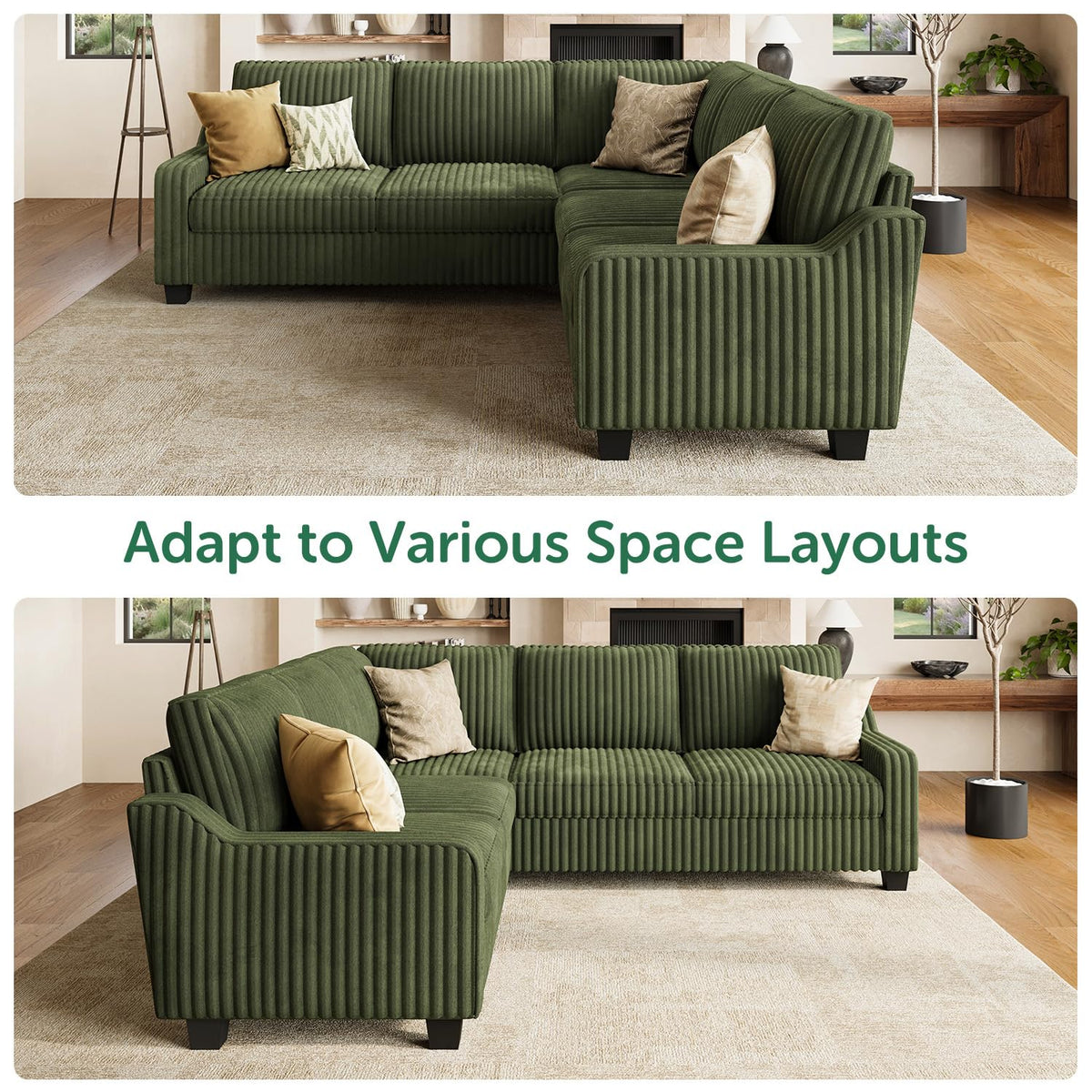 L-Shaped Sectional Sofa
