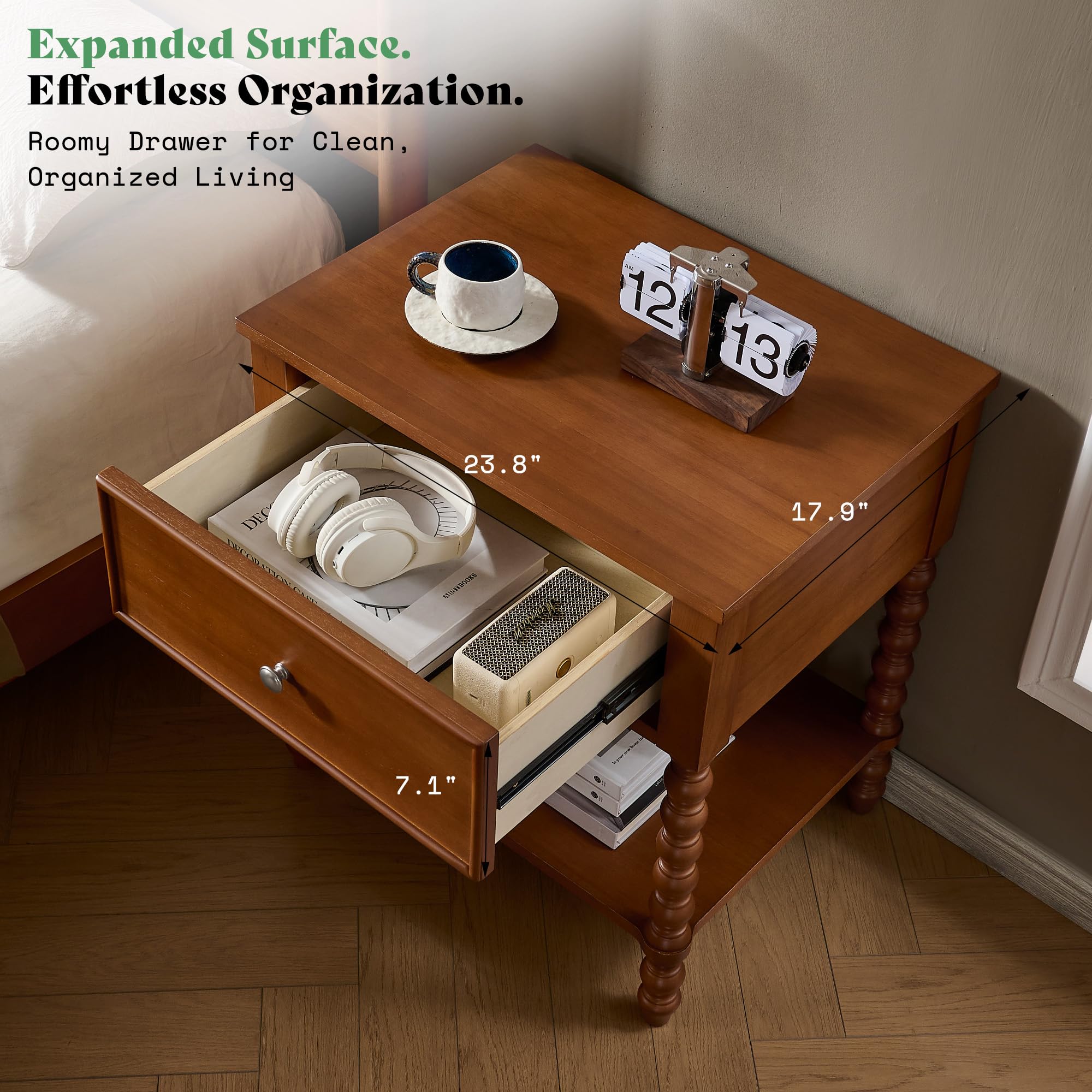 AMERLIFE 3-Piece Bedroom Set, California King, Brown