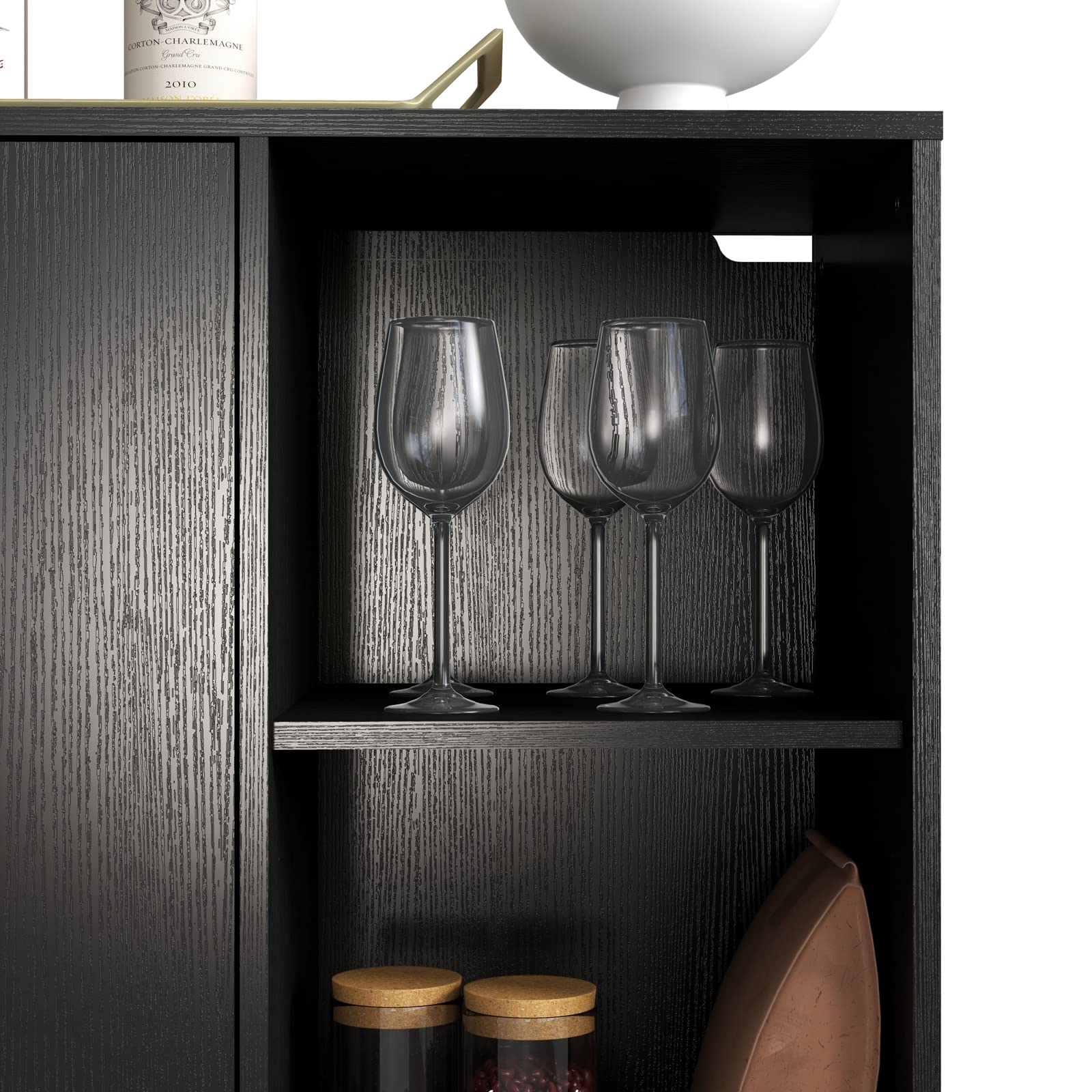 Buffet Cabinet Sideboard with 2 Doors & 2 Shelves