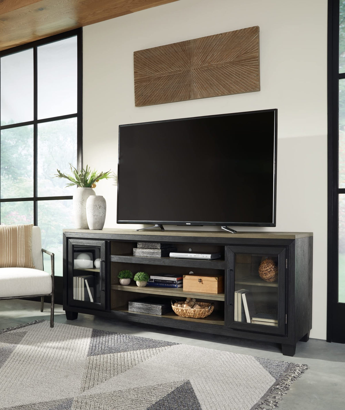 TV Stand with Fireplace Option