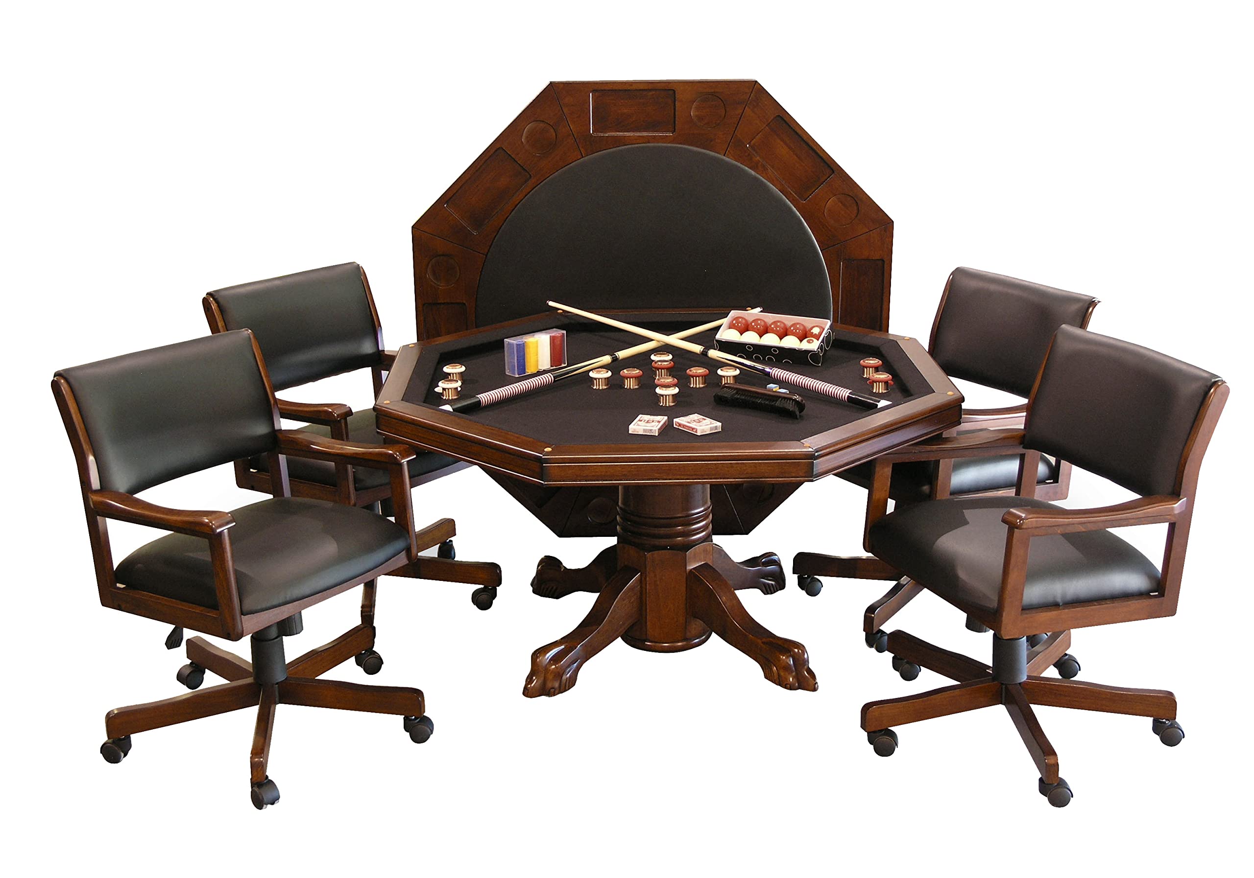 3-in-1 Game & Dining Table Set with Chairs
