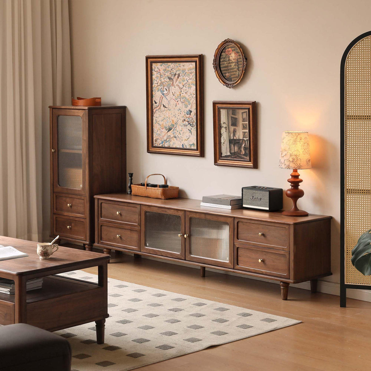 Solid Walnut TV Stand