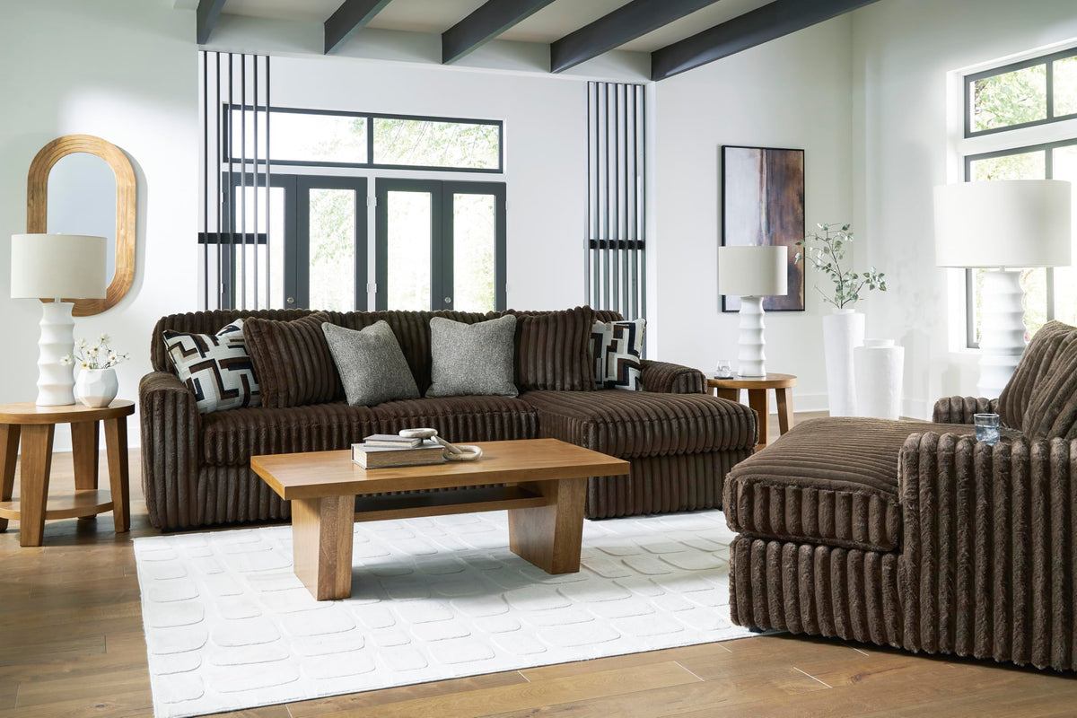 Oversized Corduroy Chaise Lounge