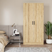 2-Door Wardrobe with Shelves