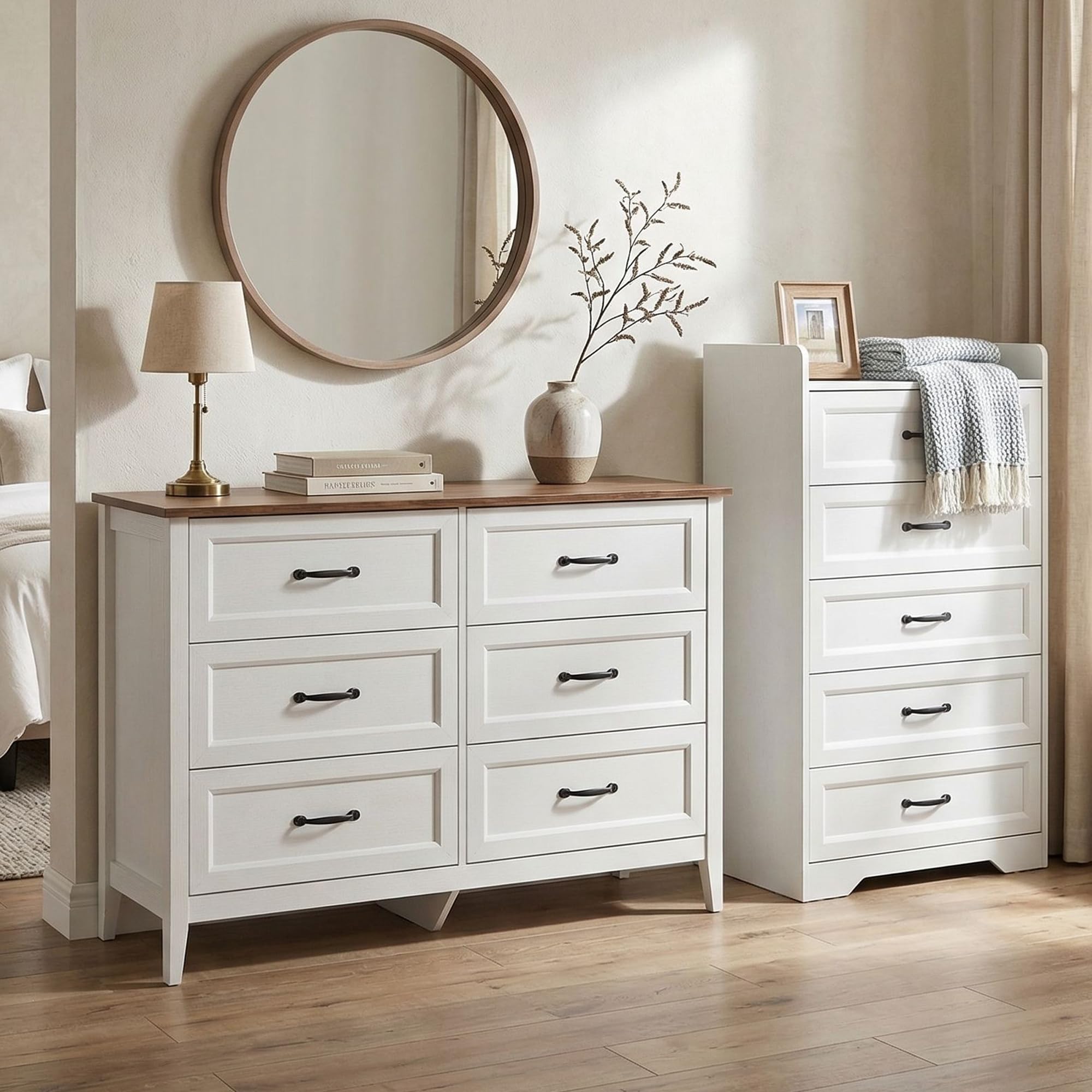 5-Drawer Dresser & 6-Drawer Chest Set