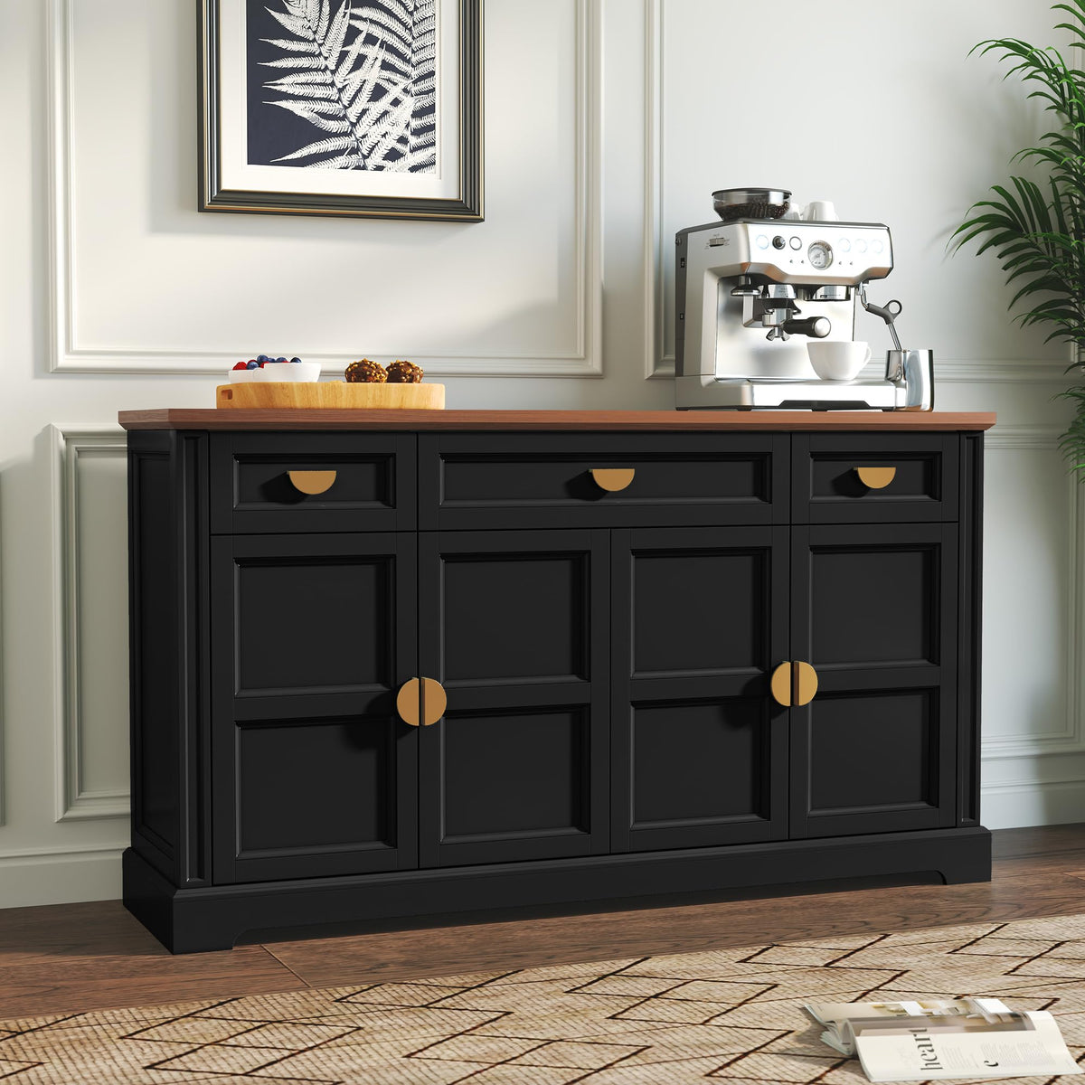 Black Shaker Sideboard