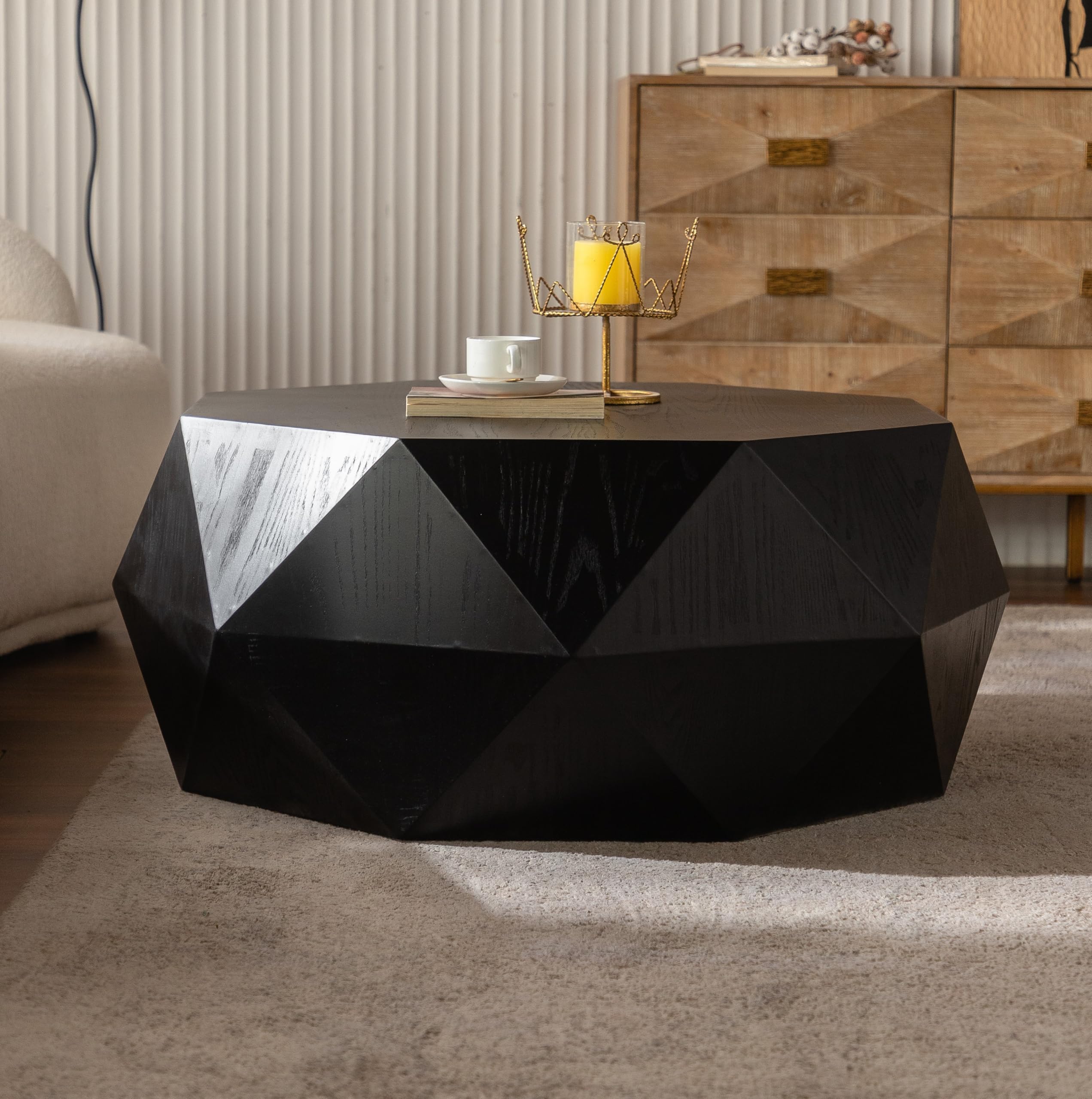 Farmhouse Drum Coffee Table