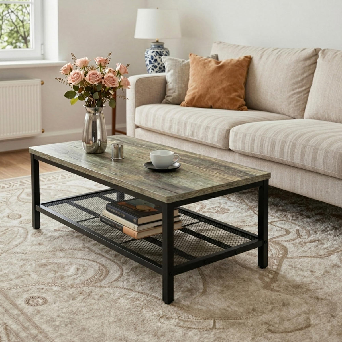 Ariseast 3-Piece Coffee Table Set with 2 End Tables