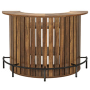 Arc-Shaped Bar Table with Storage