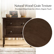 HULALA HOME Solid Wood End Table with Charging Station, Mid-Century Modern End Table with 2 Drawer, Adjustable Solid Wood Feet, Easy Assembly Set of 2, Walnut