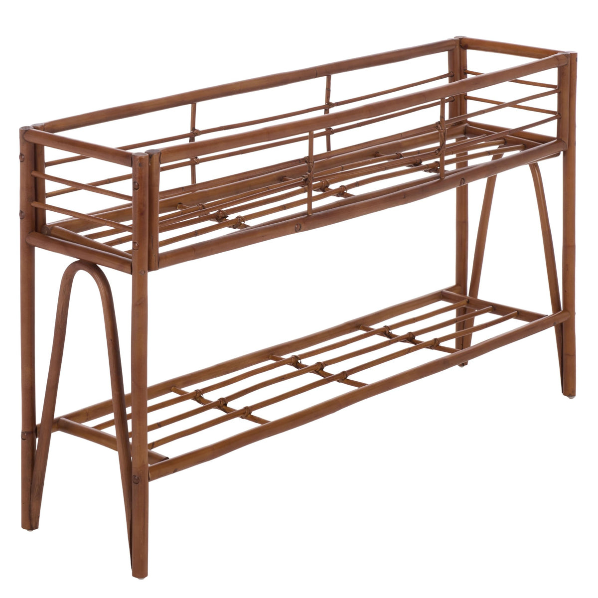 SAFAVIEH Julep Large Plant Stand Console, 47.2" Natural Brown STG6510A