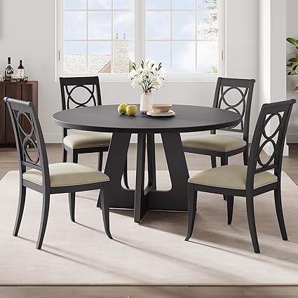 47" Round Farmhouse Dining Table