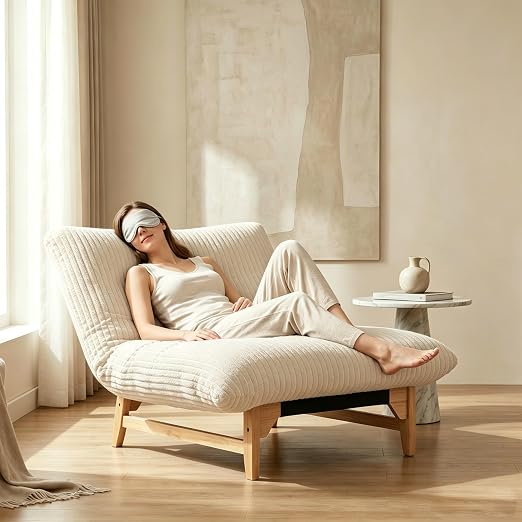 Corduroy Armless Lounge Chair