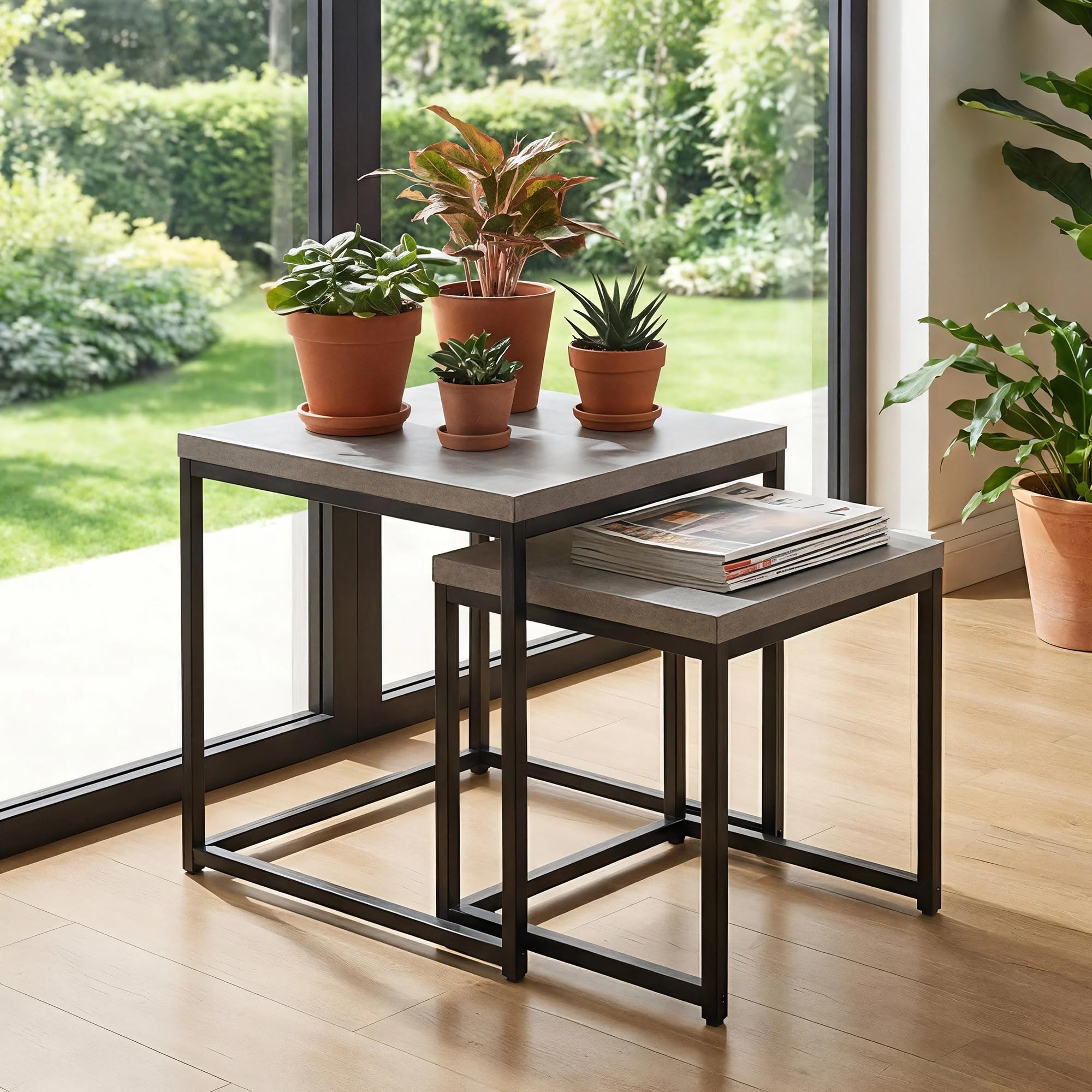 Nesting Coffee & Side Tables, Set of 2