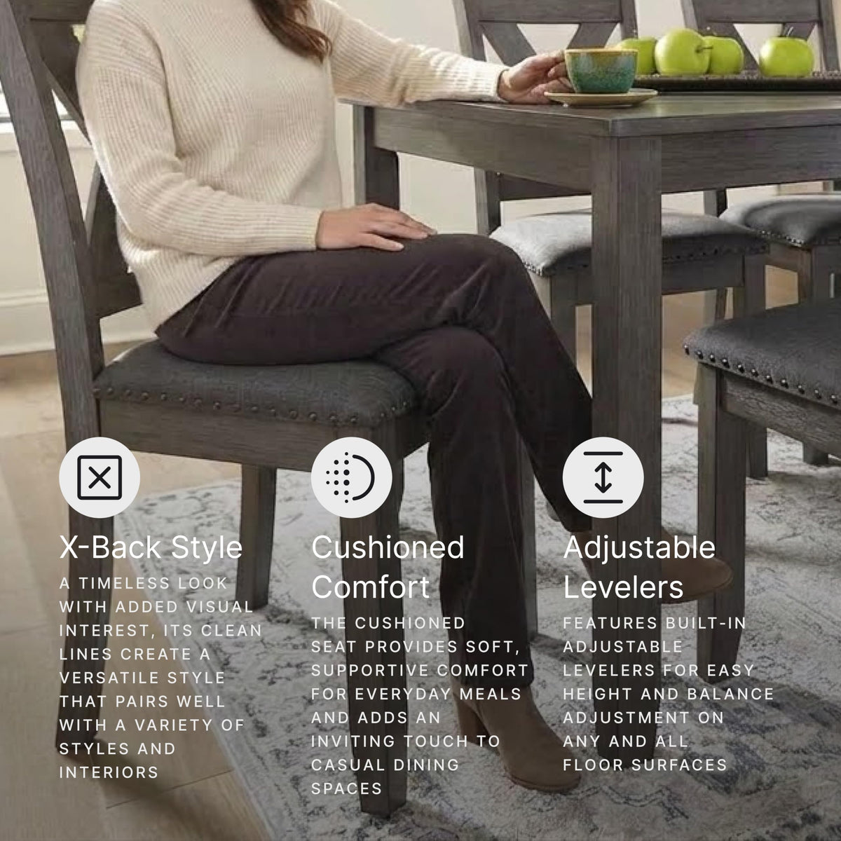 Signature Design by Ashley Caitbrook 7-Piece Dining Set, Gray Wash
